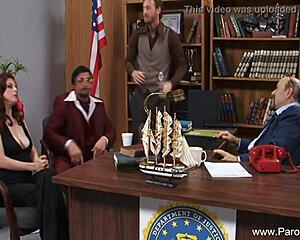 Redhead Princess Sucks Cock Hard for Cumshot