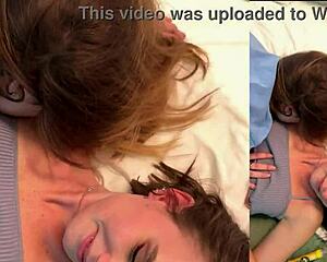 birthday surprise with hot kisses, pussy play, blowjob, and internal cumshot