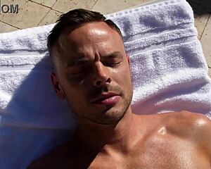 Trent Rails His Poolboy's Butthole in the Summer Sun