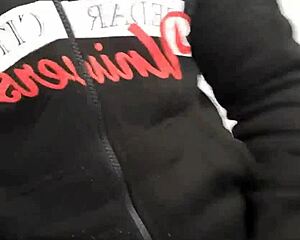 mischief in the gym bathroom with guys in sheer outfits