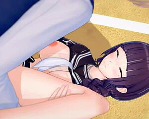 3D Cartoon Anime Blowjob With Big Tits Massage