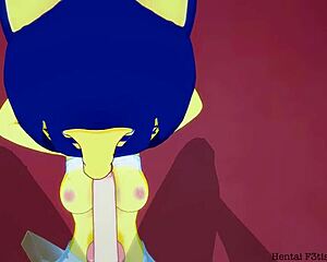 ankha takes a hard ride in bedroom parody