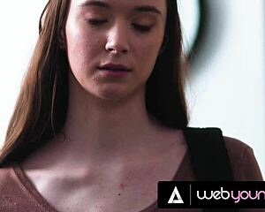 cute asian kimmy kimm finds comfort with hazel moore in bed