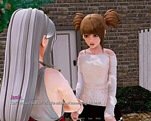 Играя Harem Hotel 408 с големи цици 3D анимационни момичета Cutly