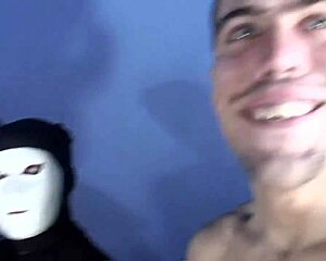 17 Guys Cum On Big Natural Tits In Blowbang Bukkake Facial.