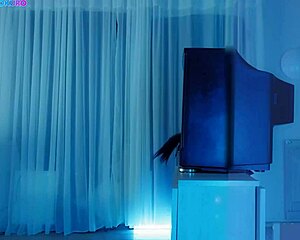 Sadako with big ass stuck in TV for wild hentai action