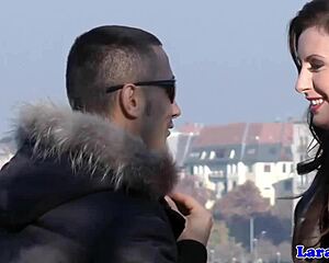 mature euro slut bent over for doggystyle gagging