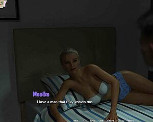 Taboo university: fucking busty blonde while gay friend watches 😏