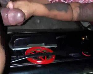 Milf sucking dick outside, damn hot! 😜