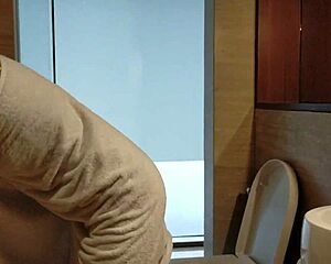 Stand Up Piss in Clubhouse Shower, Hot Pee Dripping Down My Legs! 😜