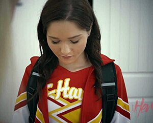 why don't you tease those milf cheerleaders with oral sucking on their small tits?