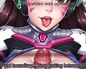 Incroyable ! Le jeu d'edging de D.Va tease avec contrôle femdom