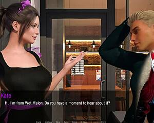 Redhead milf cosplays as maid in stockings for Kate 11