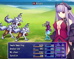 Królowa Demonów pracuje jako prostytutka dla pieniędzy i naprawy mostu w zemście część 4