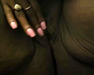 playing with that mature ebony bbw pussy shaved