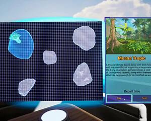 Futanari girls tease naked on desert island in photoshoot.