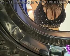 Hot Chica Tetona Atrapada En La Lavandera Y Rellenandola!