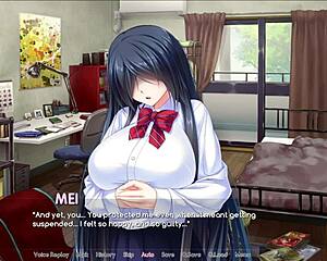 Anime Girl's Huge Tits Grabbed in Bully Bribe Ep1