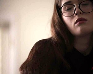 Sabina and Madi in lesbian study fingering