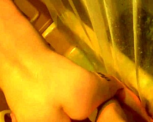 amateur couple caught in steamy shower sex