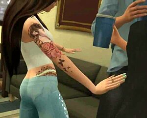 pornstars feeling wild at college party sims 4 video