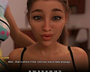 Horny milf amateur dominates petite teen's big tits and ass