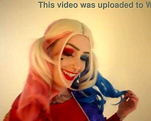 Harley Quinn's pink pussy gets destroyed by the Joker