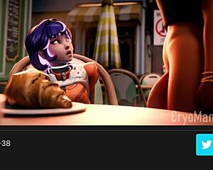 Horny Juno’s Ass in No Pants Zone with Tight Ellie Getting Nailed