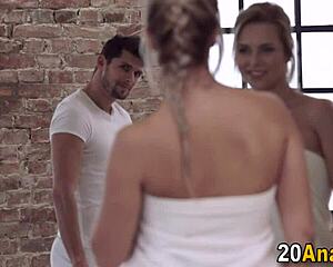 european babes get their asses railed in this hot scene