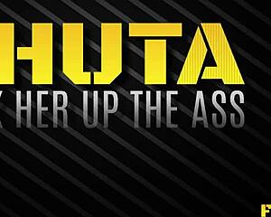 Anal threesome for two teen brunettes, wow, what a wild face fucking ride!