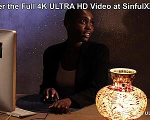 Zaawaadi interracial sensual fucking by sinfulxxx with ebony tits and close up lick