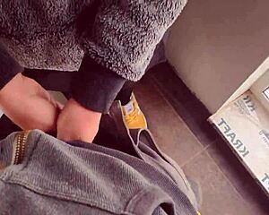 Homemade video of cum in panties after intensive rubbing.