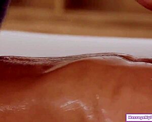 Is tattooed stepsis giving nuru massage to stepbro with big cock?