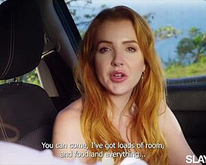 Slayed Scarlett Dominates Jia with Intense Lesbian Spanking and Licking, Forgetting Boyfriend.