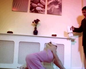 my heart races as my masked slave gets pounded missionary by her master