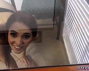 Miss Teen Sucks Stepbro's Banana