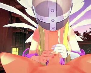 Angelwomon Evolving to Fuck 3 Digimon Full Fantasyking3