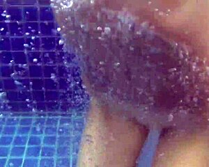 Blonde Pool Babe Wendy Swimming Nude Under Water