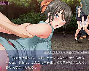 i hear the wife moaning through the wall as hiroto creampies her outdoors