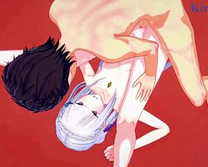 Emilia, Rem, and Subaru Natsuki in Wild Hentai Sex Scene