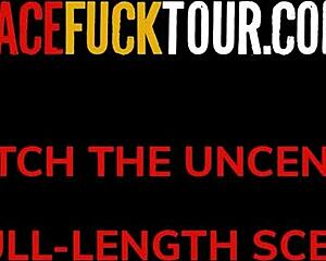 face fuck tour with busty michel chika in jaw breaking deepthroat