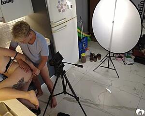 Photoshoot turned into me fucking the bent over model in doggystyle?