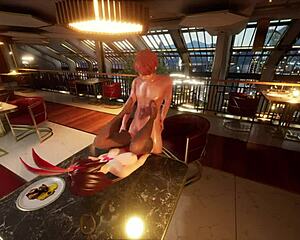 3D cartoon game with big tits and outdoor action