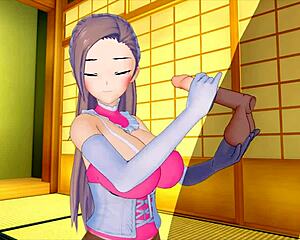 She puts on a sexy maid costume and makes my big cock very excited in 3D hentai