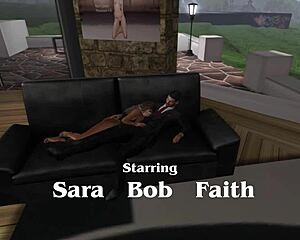 Blonde stepsister joins anal orgy after dinner