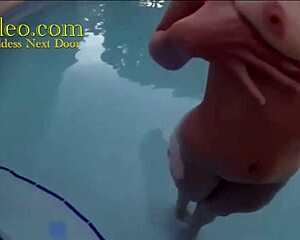 underwater, cleo and annie knight gag on cock while getting cum