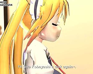 Maid Dragon Tohru Gets Naked For Cash Sex