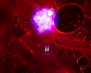 3D animated hentai with a sexy robot sucking and fucking in space