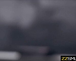 Blonde Student Fucked by Teacher and Principal in Classroom.