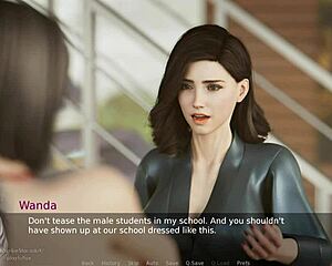 Ms. Denvers Episode 7 Features Asian MILF with Big Tits in Cartoon Game.